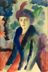 Porträtstudie Elisabeth Macke